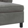 vidaXL Chaise Lounge con cuscino Grigio scuro 91 x 157 x 91 cm Velluto