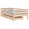 vidaXL Giroletto Bambini con Cassetti 70x140 cm Legno Massello di Pino