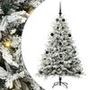 vidaXL Albero di Natale Artificiale Pre-illuminato con Set di Palline