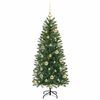 vidaXL Albero di Natale artificiale con 150 LED Verde 120 cm PE e PVC