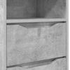 vidaXL Comodino Grigio cemento 40 x 30 x 467 cm Legno multistrato