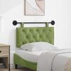 vidaXL Testata appesa Verde chiaro 90 x 55 x 7 cm Velluto