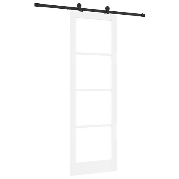 vidaXL Porta scorrevole ORKDAL Bianco e Nero 78 x 232 cm