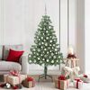 vidaXL Albero di Natale con 300 LED con supporto Verde 180 cm PVC