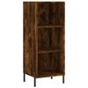 vidaXL Credenza Rovere Fumo 34,5x34x180 cm in Legno Multistrato