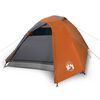 vidaXL Tenda da Campeggio a Cupola 3 Persone Arancione Impermeabile