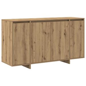 vidaXL Credenza Rovere artigianale 135 x 41 x 75 cm Legno multistrato