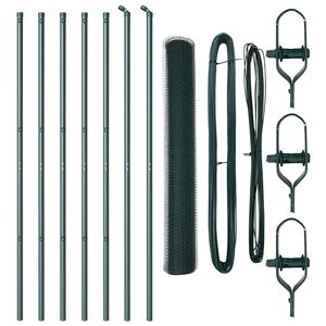 vidaXL Palo della recinzione Verde