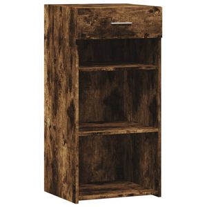 vidaXL Credenza Rovere Fumo 45x42,5x93 cm in Legno Multistrato