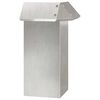 vidaXL Recinto per lumache 13,5 x 13,5 x 25 cm Acciaio Inox Argento