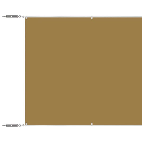 vidaXL Paravento Verticale Beige 180x1200 cm in Tessuto Oxford