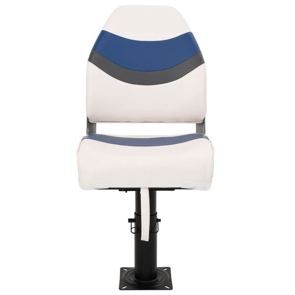 vidaXL Set Sedile da Barca Pieghevole 2pz con Schienale Alto