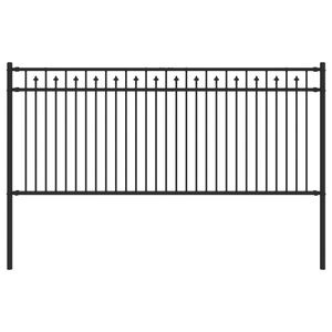 vidaXL Recinzione a picchetto BAARLO Nero
