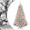 vidaXL Albero di Natale artificiale con palline 180 cm 300 LED