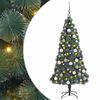 vidaXL Albero di Natale artificiale illuminato pre-illuminato con set di palline