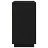 vidaXL Credenza Rovere Nero 80 x 40 x 75 cm Legno multistrato