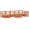 vidaXL Set Lounge da Giardino 8 pcs Marrone Cera