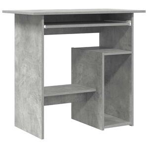 vidaXL Scrivania Grigio Cemento 80x45x74 cm in Legno Multistrato