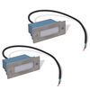 vidaXL Lampade da Incasso a LED 2 pz per Scale 44x111x56 mm