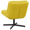 vidaXL Poltrona Relax con Base Girevole Giallo 63 x 75 x 76 cm Velluto