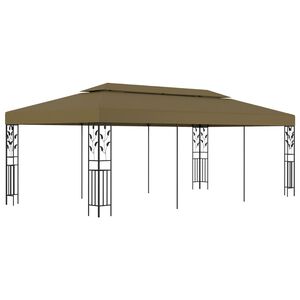 vidaXL Gazebo 6x3 m Grigio Talpa 180 g/m&sup2;