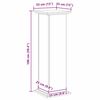 vidaXL Supporto per piante Rovere Nero 33 x 33 x 100 cm