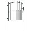 vidaXL Cancello della recinzione con punte EMMEN 150 x 100 cm