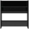 vidaXL Scarpiere a Muro 4pz Nero Lucido 60x18x60cm Legno Multistrato