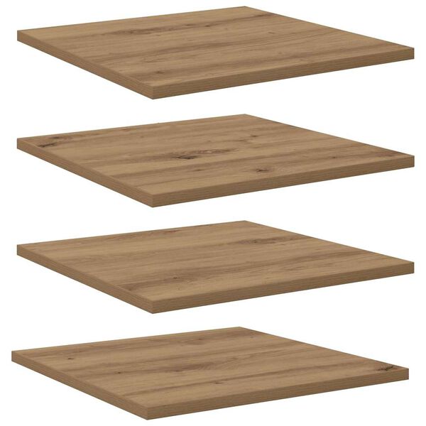 vidaXL Scaffale 4 pcs Marrone 40 x 40 x 1,5 cm Legno multistrato