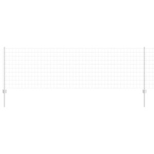 vidaXL Recinzione con Posto Argento