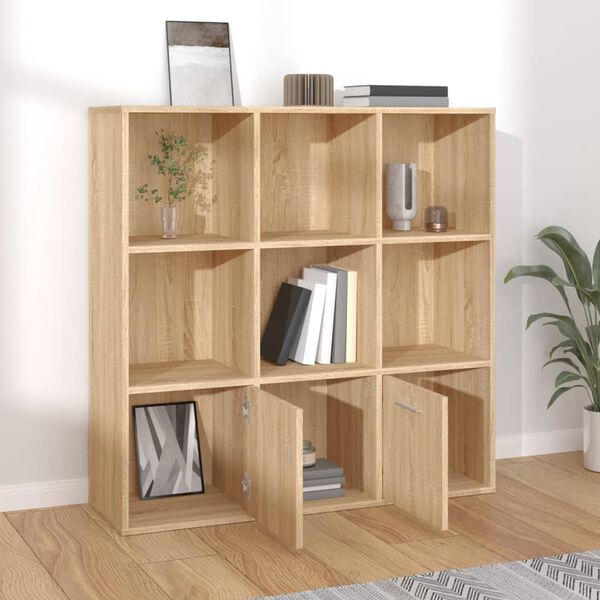 vidaXL Libreria Rovere Sonoma 98x30x98 cm in Legno Multistrato