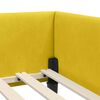 vidaXL Cornice del letto ad angolo Giallo 90 cm x 190 cm Velluto