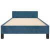 vidaXL Giroletto senza Materasso Blu Scuro 100x200 cm in Velluto