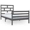 vidaXL Giroletto Grigio in Legno Massello di Pino 100x200 cm