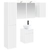 vidaXL Set di Armadi da Bagno 5 pcs Bianco 43 x 16 x 62,5 cm