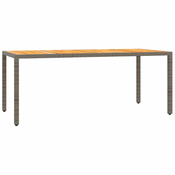 vidaXL Set da Pranzo da Giardino 7 pz con Cuscini in Polyrattan Grigio