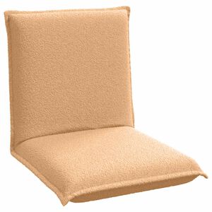 vidaXL Sedia a pavimento regolabile Beige Tessuto in Lana di Pecora