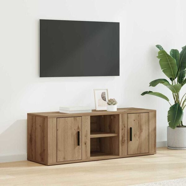 vidaXL Mobile TV Rovere artigianale 100 x 31,5 x 35 cm