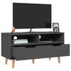vidaXL Mobile Porta TV Grigio 90x40x48,5 cm in Legno Multistrato