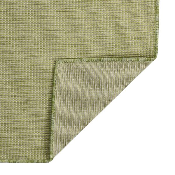 vidaXL Tappeto da Esterni a Tessitura Piatta 120x170 cm Verde