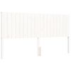 vidaXL Giroletto Testiera Bianco Super King Size in Legno Massello