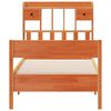 vidaXL Letto Libreria senza Materasso Marrone Cera 75x190 cm in Pino