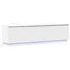 vidaXL Mobile TV con led Bianco 180 x 38 x 49 cm Legno multistrato