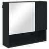vidaXL Mobiletto per specchio Nero 59 x 17 x 55 cm