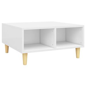 vidaXL Tavolino da Salotto Bianco 60x60x30 cm in Legno Multistrato