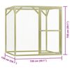 vidaXL Pollaio 1,5x1,5x1,5 m in Legno di Pino Impregnato