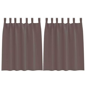 vidaXL Tende Blackout con Anelli 2 pcs Marrone Scuro 140 x 140 cm