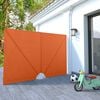 vidaXL Tenda Laterale per Terrazza Pieghevole Terracotta 240x160 cm