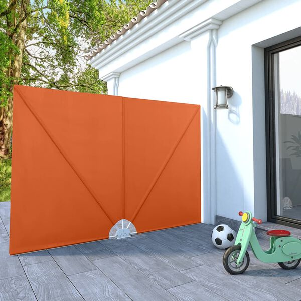 vidaXL Tenda Laterale per Terrazza Pieghevole Terracotta 240x160 cm