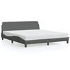 vidaXL Giroletto Dover Grigio Scuro 152x203 cm in Tessuto